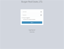 Tablet Screenshot of online.burganrealestate.com